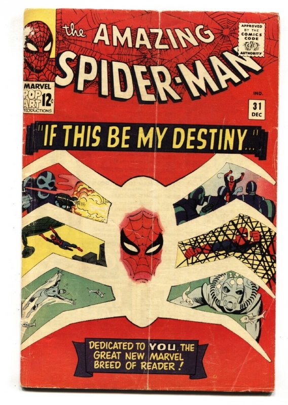 Amazing Spider-Man #31 - 1965 - Marvel - G/VG - Comic Book (Marvel Comics, 1965), raw comic book in VG condition — front cover