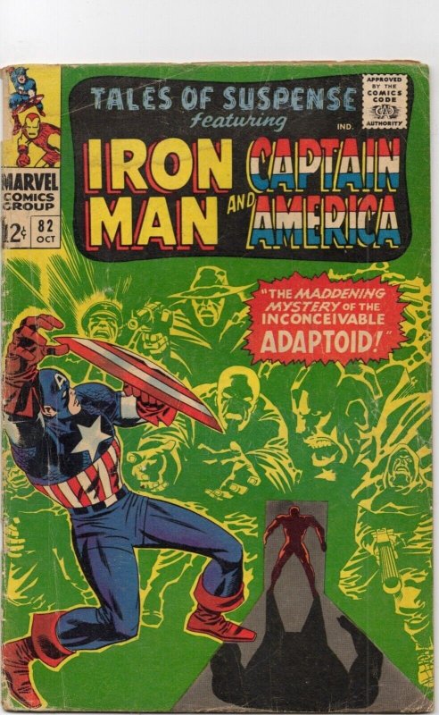 Tales of Suspense Iron Man and Captain America #82 (Marvel Comics, 1966), raw comic book in GD/VG 3.0 condition — front cover