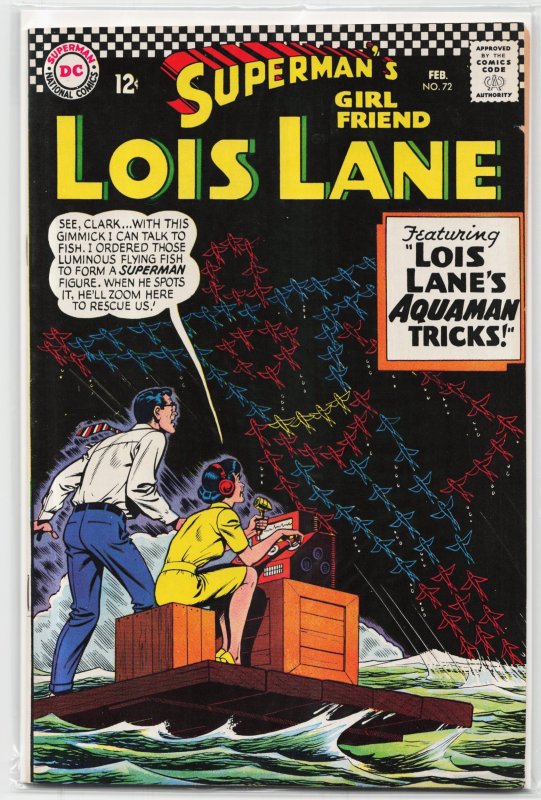 Superman's Girl Friend, Lois Lane #72 (DC Comics, 1967), raw, ungraded comic book — front cover