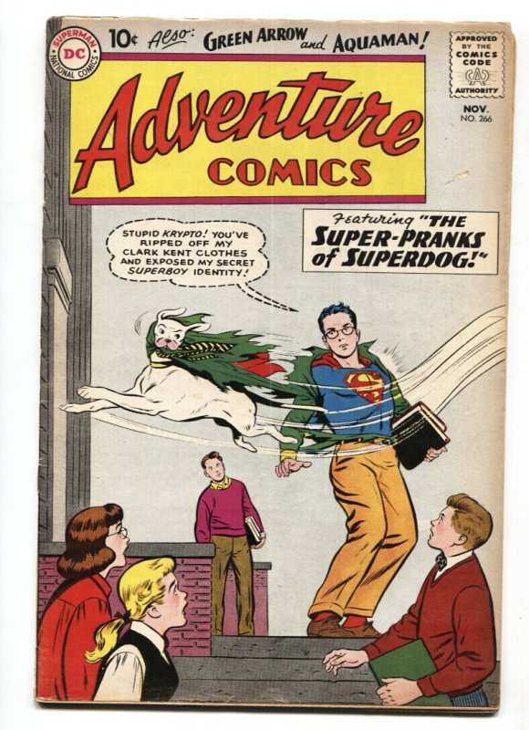 Adventure #266 - 1959 - DC - FN- - Comic Book (DC Comics, 1959), raw comic book in FN- condition — front cover