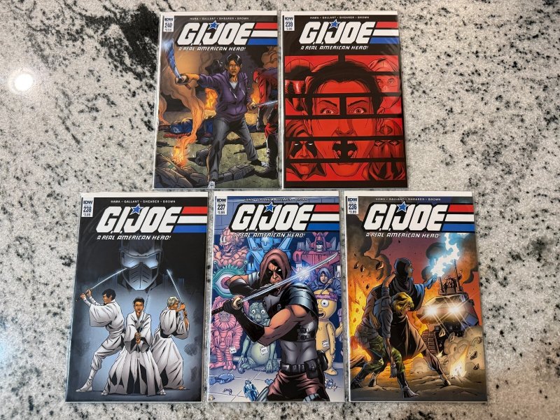 Lot of 5 GI Joe IDW Comic Books # 236 237 238 239 240 NM 1st Prints 10 J434, raw comic book in NM condition — front cover