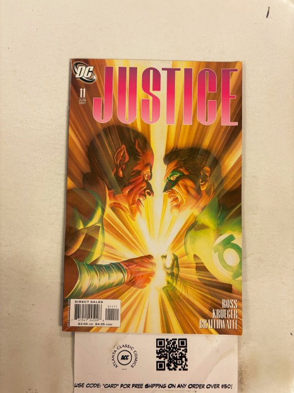 Justice #11 (DC Comics, 2006), raw comic book in NM condition — front cover