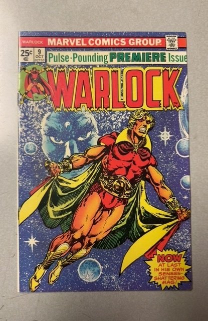 Warlock #9 (Marvel Comics, 1975), raw, ungraded comic book — front cover