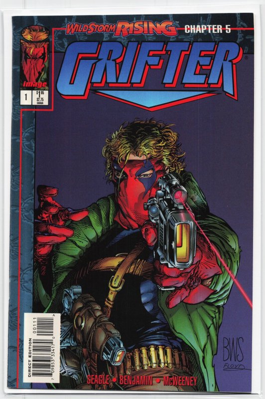 Grifter #1 (Image Comics, 1995), raw, ungraded comic book — front cover