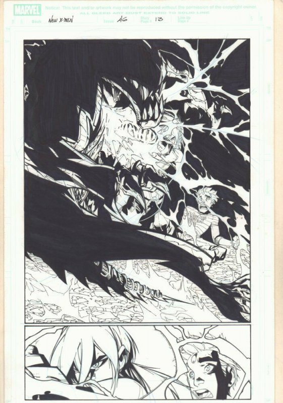 New X-Men #46 (Marvel Comics, 2008), raw, ungraded comic book — front cover