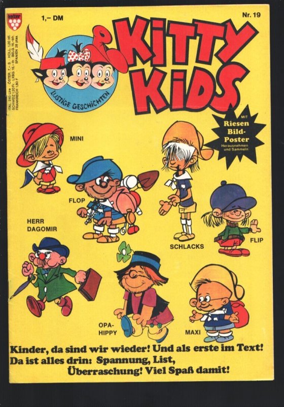 Kitty Kids #19 (1980), raw comic book in VG condition — front cover