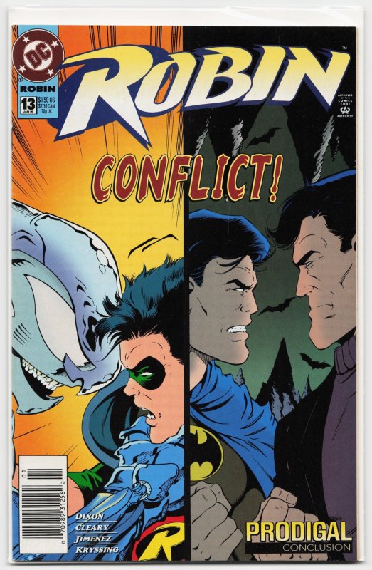 Robin #13 (DC Comics, 1995), raw, ungraded comic book — front cover