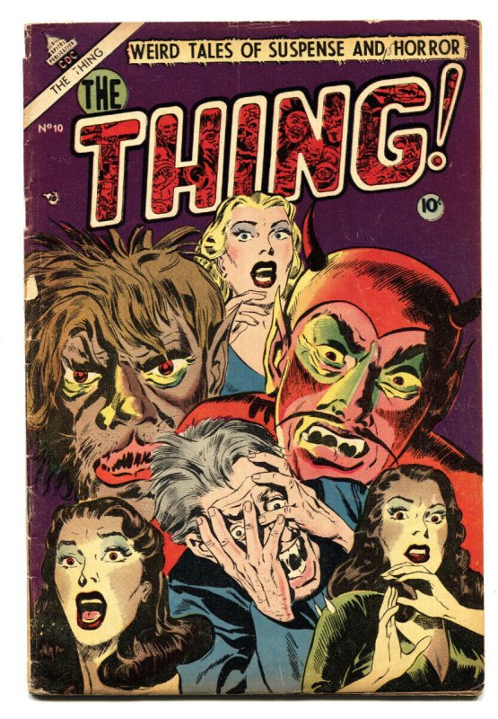 Thing #10 (Charlton Comics, 1953), raw, ungraded comic book — front cover
