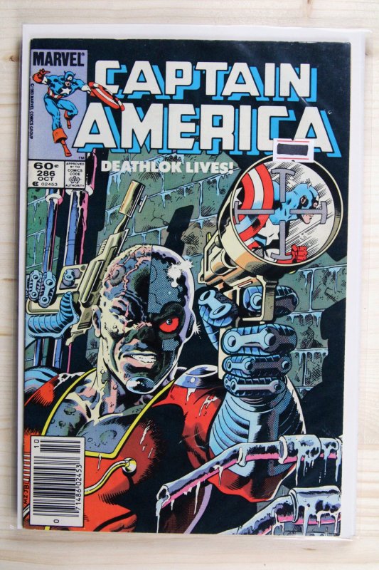 Captain America #286 (Marvel Comics, 1983), raw comic book in FN/VF 7.0 condition — front cover