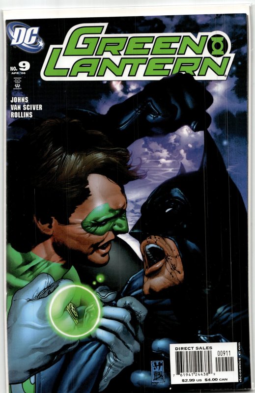 Green Lantern #9 (DC Comics, 2006), raw, ungraded comic book — front cover