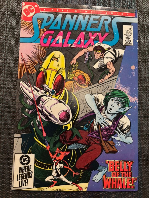 Spanner's Galaxy #4 (1985), raw, ungraded comic book — front cover
