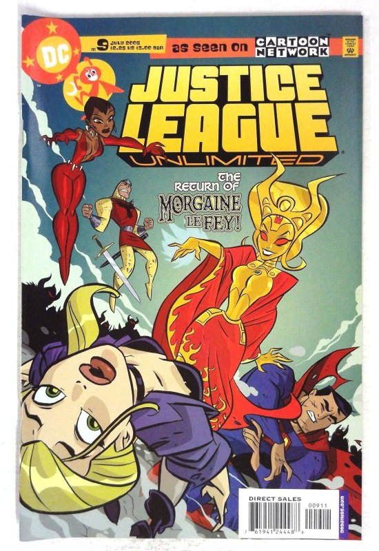 Justice League Unlimited #9 (DC Comics, 2005), raw comic book in NM- condition — front cover