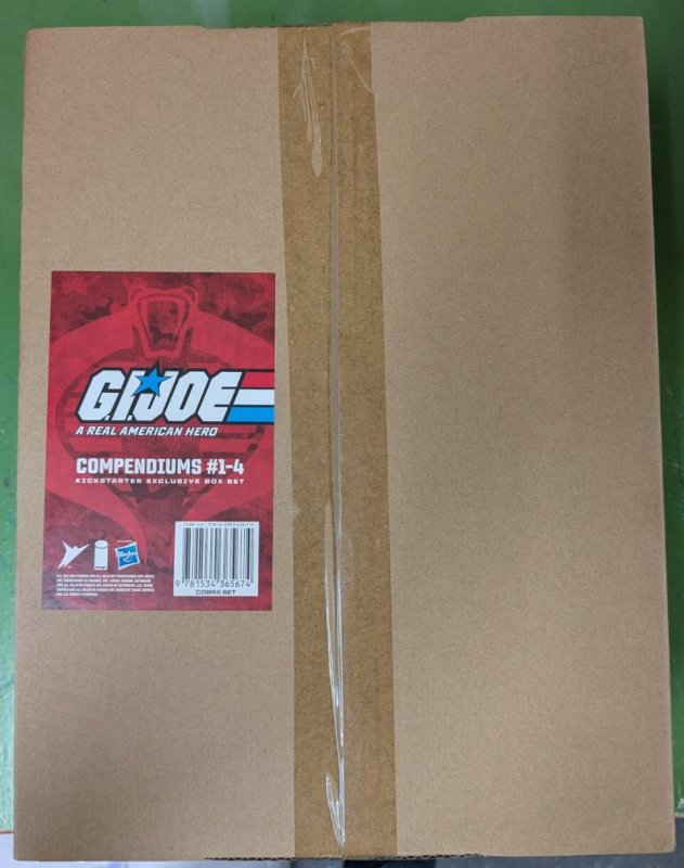GI Joe a Real American Hero Red Kickstarter Box Set Compendium #1-4 Cobra Sealed, raw, ungraded comic book — front cover