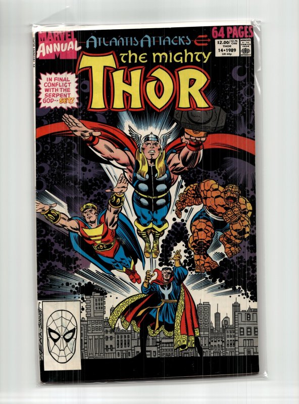 The Mighty Thor Annual #14 (1989), raw, ungraded comic book — front cover