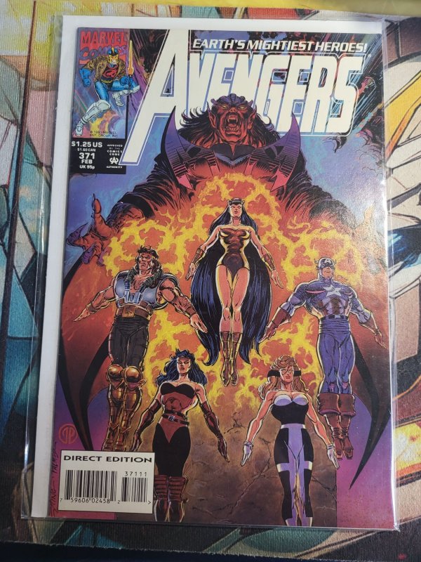 The Avengers #371 (Marvel Comics, 1994), raw, ungraded comic book — front cover