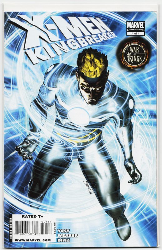 X-Men: Kingbreaker #4 (Marvel Comics, 2009), raw, ungraded comic book — front cover
