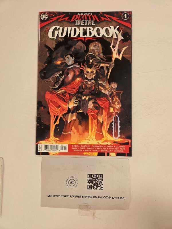 Dark Nights Death Metal Guidebook #1 (DC Comics), raw comic book in NM condition — front cover