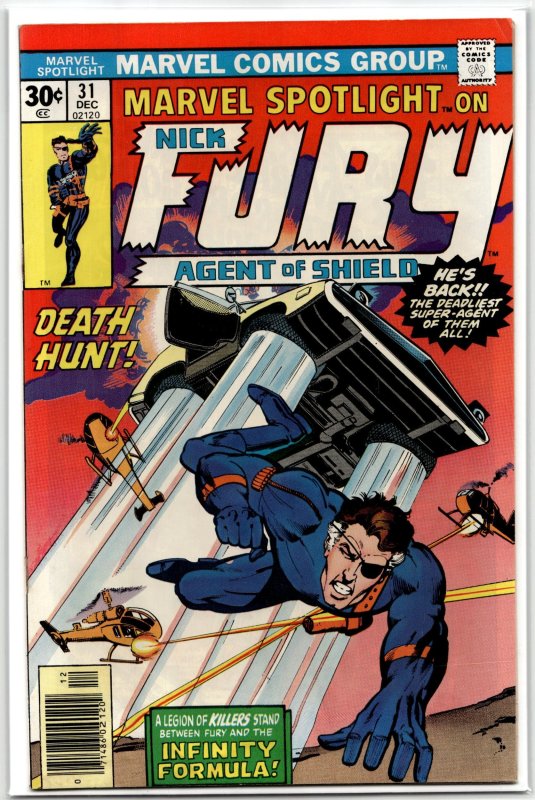 Marvel Spotlight #31 (Marvel Comics, 1976), raw, ungraded comic book — front cover