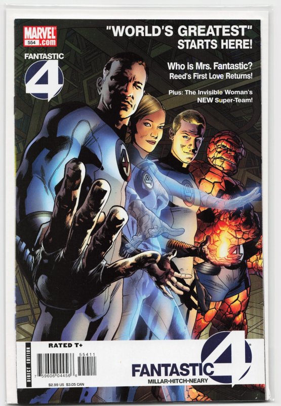 Fantastic Four #568 (Marvel Comics, 2009), raw, ungraded comic book — front cover