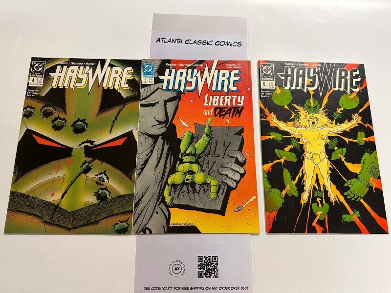 3 Haywire DC Comics #4, raw, ungraded comic book — front cover