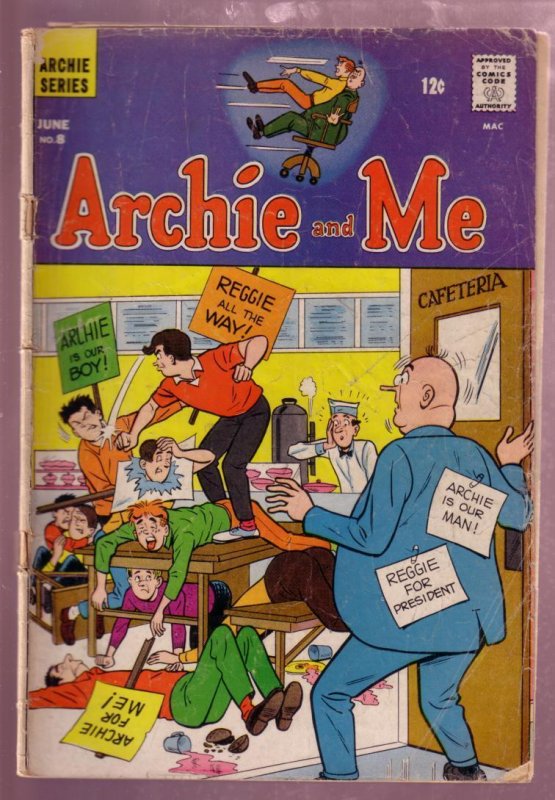 Archie and Me #8 (Archie Comics, 1966), raw, ungraded comic book — front cover