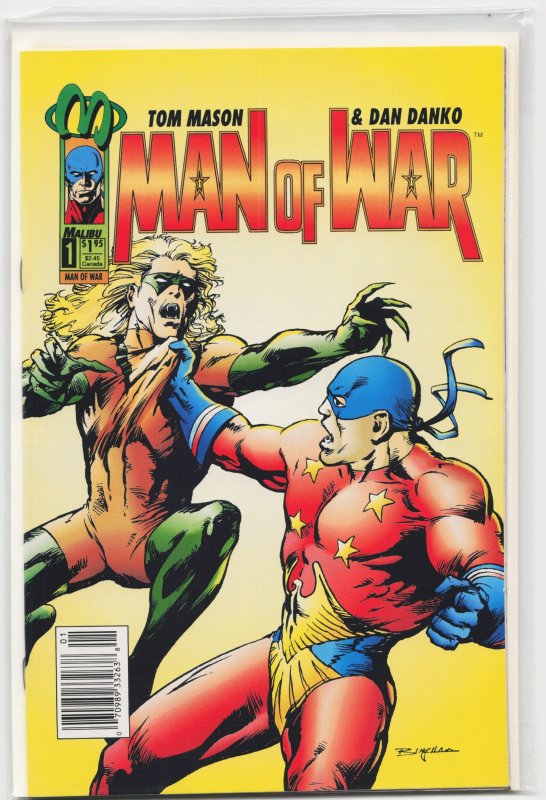Man of War #1 (Image Comics, 1993), raw, ungraded comic book — front cover
