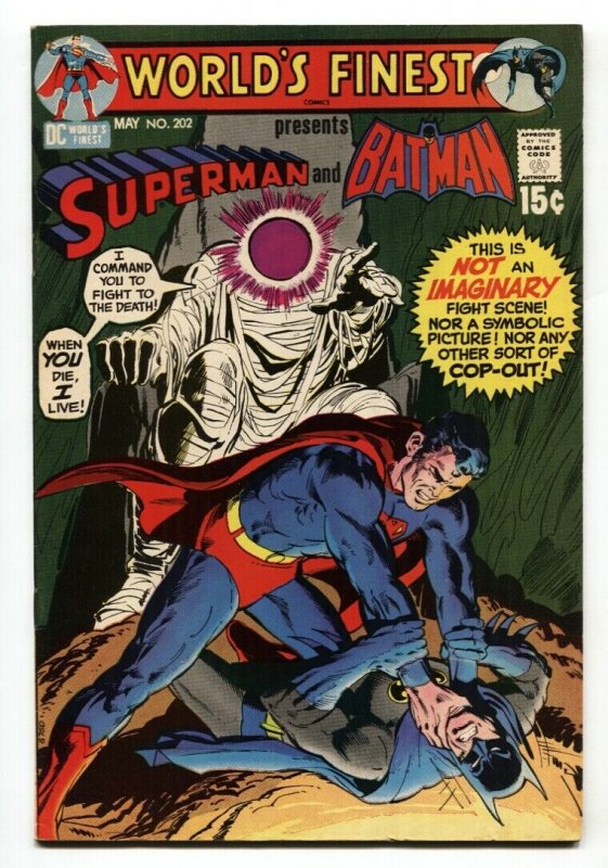 World's Finest #202 (DC Comics, 1971), raw, ungraded comic book — front cover