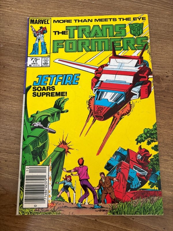 Transformers #11 (Marvel Comics, 2024), raw comic book in FN/VF condition — front cover