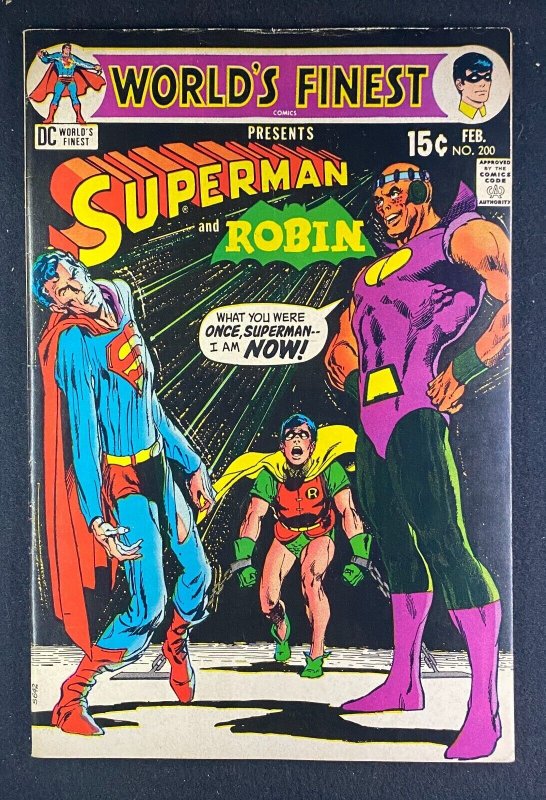 World's Finest #200 (DC Comics, 1941), raw comic book in FN 6.0 condition — front cover