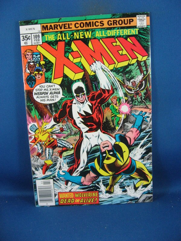 Uncanny X-Men #109 (Marvel Comics, 1978), raw comic book in VF condition — front cover