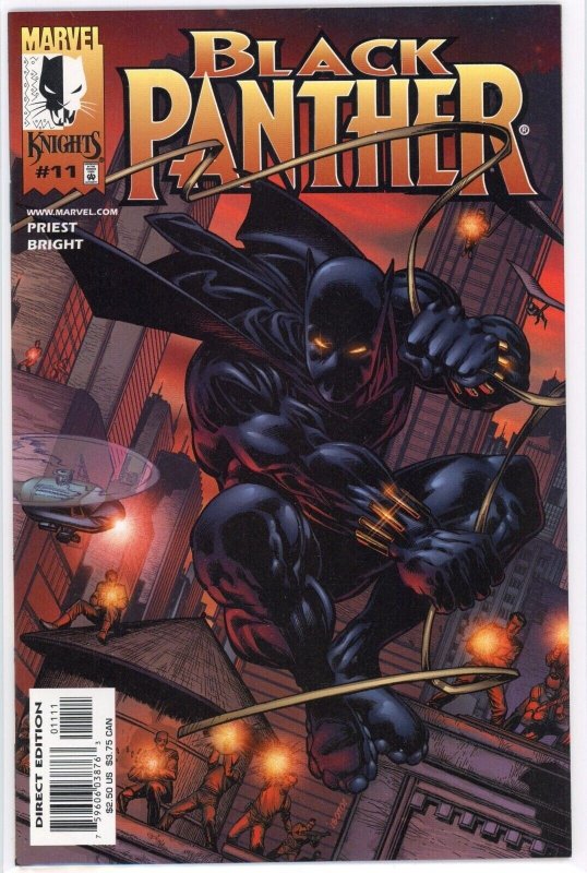Black Panther #11 (Marvel Comics, 1999), raw comic book in NM 9.4 condition — front cover
