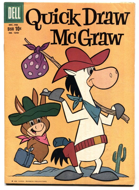 Quick Draw McGRAW-DELL Four Color #1040, raw, ungraded comic book — front cover