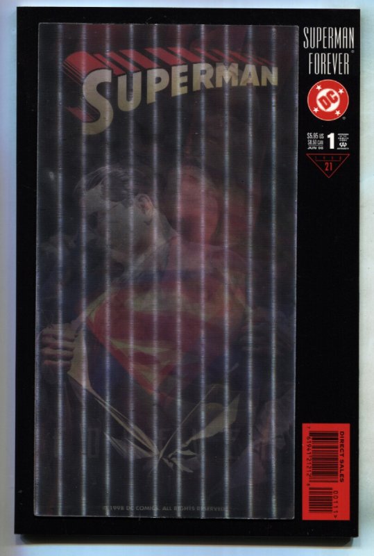 Superman Forever #1 (DC Comics, 1998), raw comic book in NM- condition — front cover