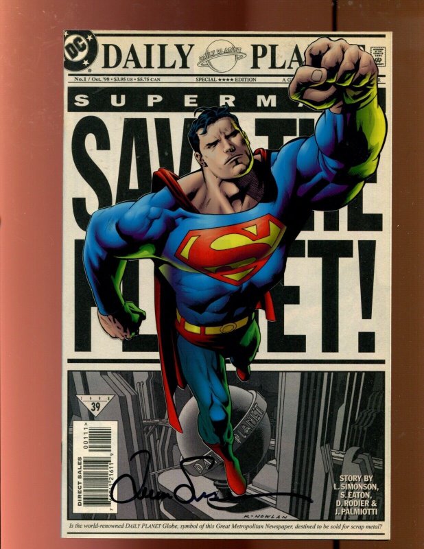 Superman: Save the Planet #1 (1998), raw comic book in 9.0 condition — front cover
