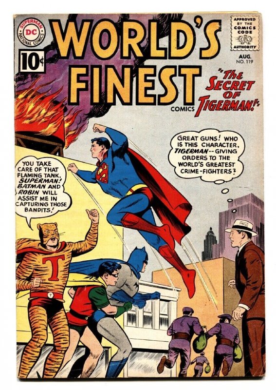 Worlds Finest #119 (DC Comics, 1961), raw, ungraded comic book — front cover