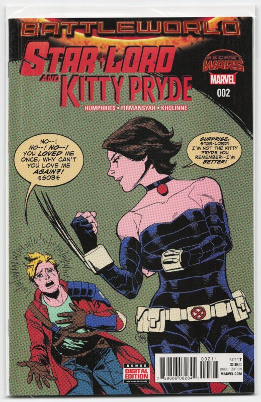 Star-Lord & Kitty Pryde #2 (Marvel Comics, 2015), raw, ungraded comic book — front cover