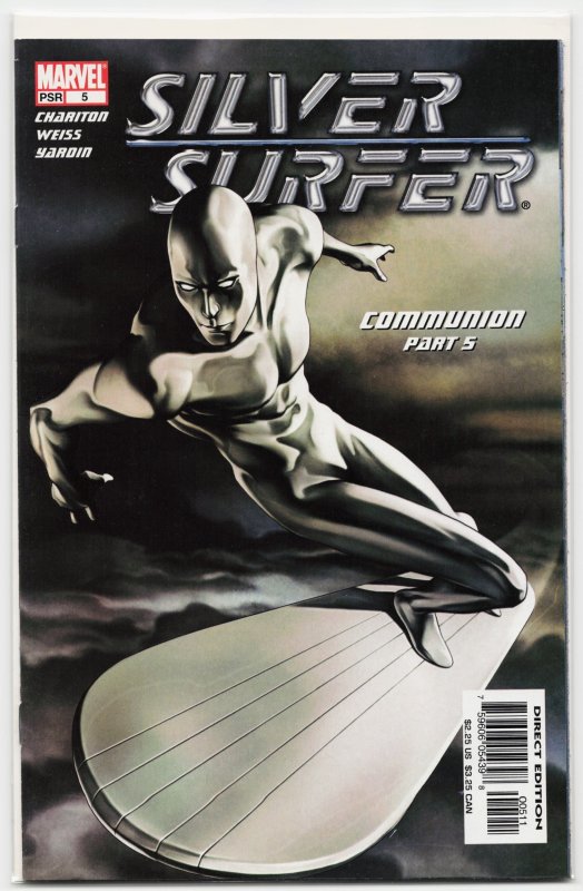 Silver Surfer #5 (Marvel Comics, 2004), raw, ungraded comic book — front cover