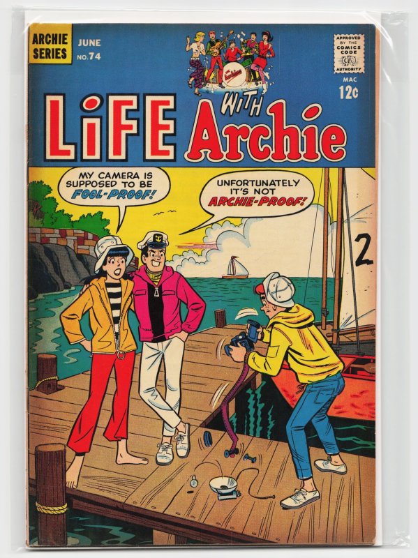 Life with Archie #74 (Archie Comics, 1968), raw, ungraded comic book — front cover