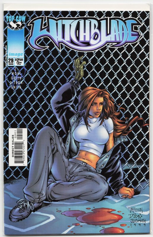 Witchblade #29 (Top Cow, 1999), raw, ungraded comic book — front cover