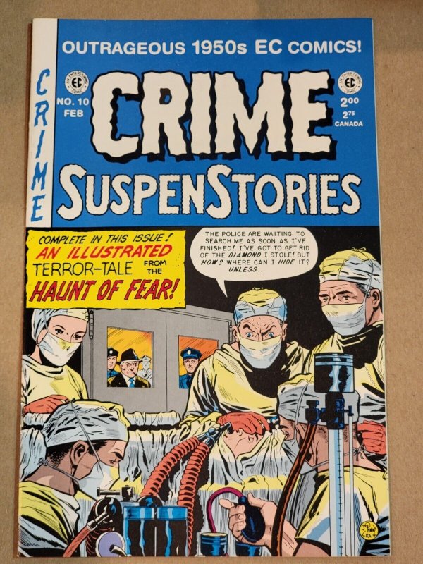 Crime SuspenStories #10 (EC Comics, 1998), raw, ungraded comic book — front cover