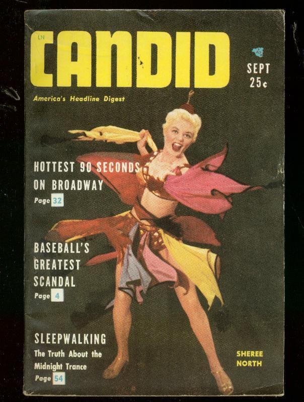Pulp: Candid Magazine #1 (1953), raw comic book in FN condition — front cover