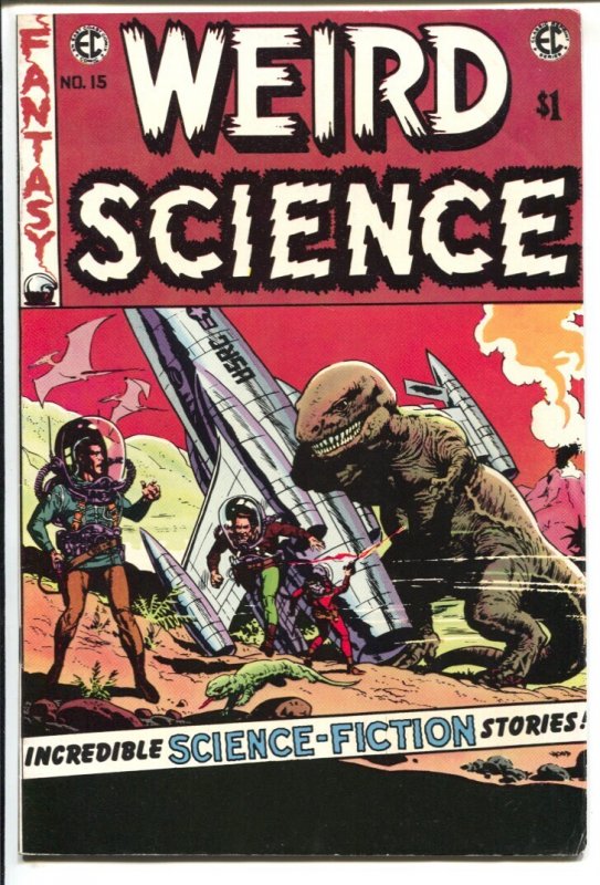 Weird Science #15 (EC Comics, 1973), raw comic book in VG condition — front cover