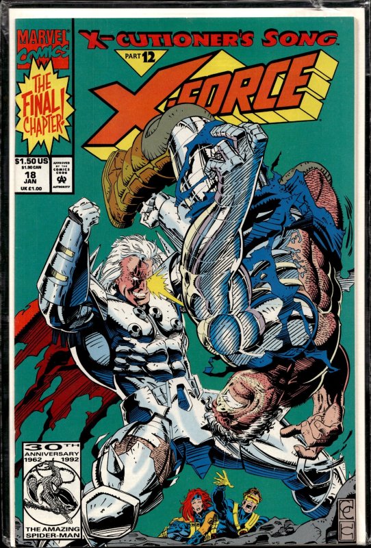 X-Force #18 (Marvel Comics, 1993), raw, ungraded comic book — front cover