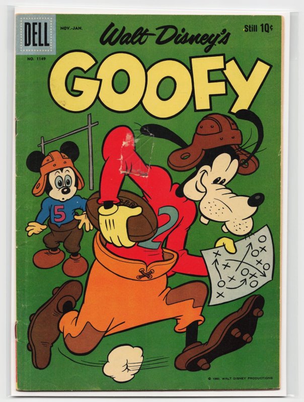 Four Color #1149 (Dell Comics, 1960), raw, ungraded comic book — front cover