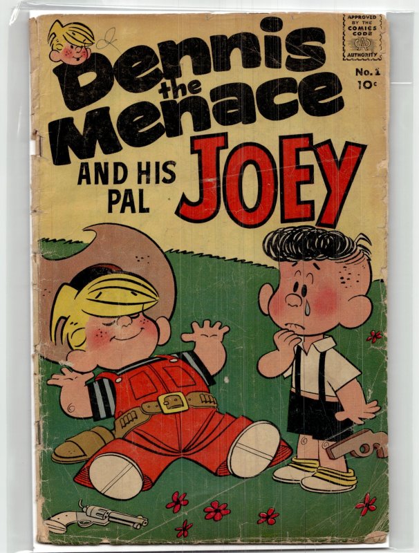 Dennis the Menace and His Pal Joey (1961) Dennis the Menace (1961), raw, ungraded comic book — front cover