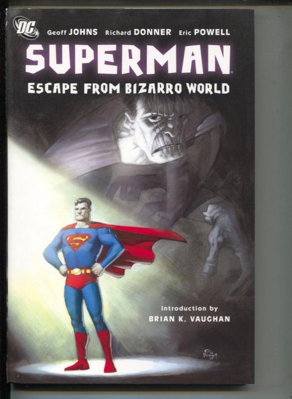Superman Escape from Bizarro World-Geoff Johns-Hardcover, raw, ungraded comic book — front cover