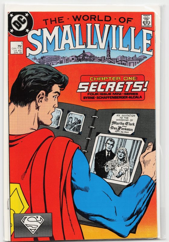The World of Smallville #1 (DC Comics, 1988), raw, ungraded comic book — front cover