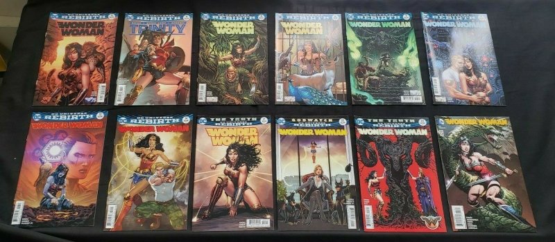 Wonder Woman 12pc (Vf/nm) Trinity, Batman, Superman, Godwatch, the Truth 2016-17 (2016), raw comic book in VF/NM condition — front cover