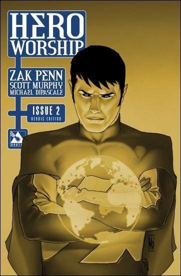 Hero Worship #2, raw comic book in NM condition — front cover