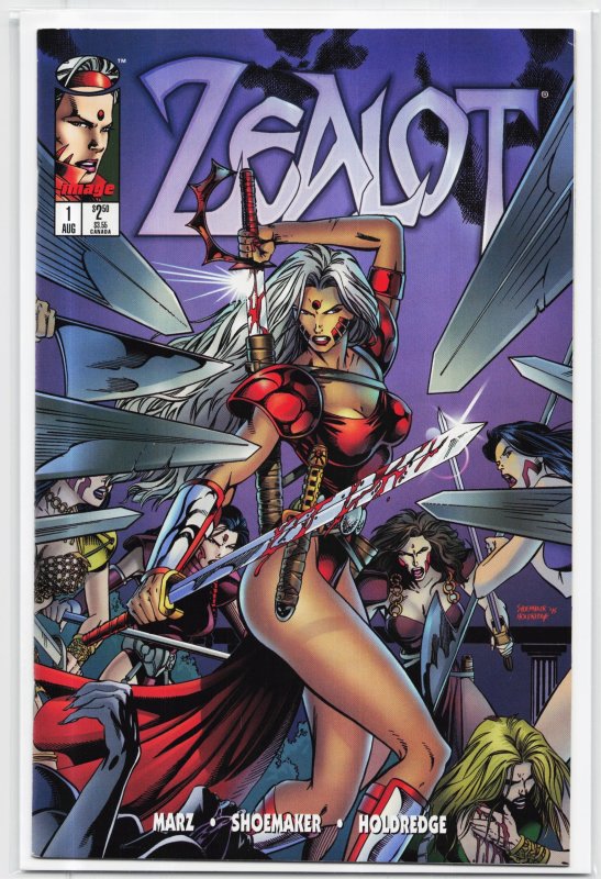 Zealot #1 (Image Comics, 1995), raw, ungraded comic book — front cover